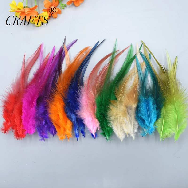

50pcs / lot high quality pheasant feather, 4-6 "/ 10-15cm, natural color and dyed feathers, DIY jewelry accessories