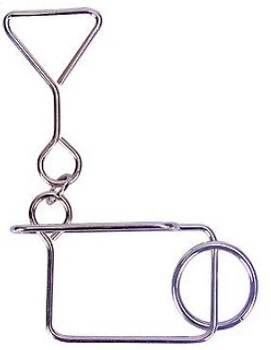 

Free the Ring Metal Brain Teaser Magic Puzzles Game Toy Medium Difficulty Level