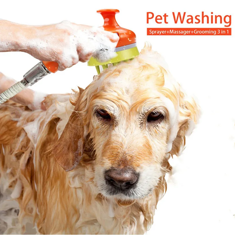 Pet инструмент для купания собака щенок кошка Многофункциональный Ванна Насадки для душа домашних животных Животные распылитель воды