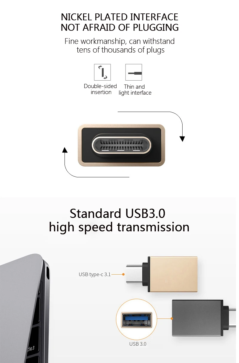 Micro OTG кабель type C USB к USB 3,0 адаптер для передачи данных для huawei p20 pro Macbook oppo one plus 6 xiaomi samsung s9 otg конвертер