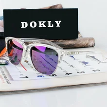 Dokly, настоящие зеркальные и поляризационные солнцезащитные очки, женские поляризационные солнцезащитные очки, полуоправы, солнцезащитные очки, Oculos De Sol