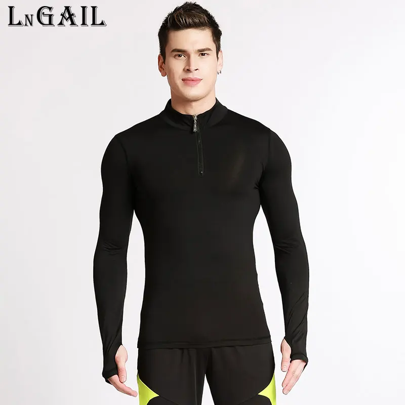 

strong Men Compression tight Sportswear T-shirt fitness Bodybuilding Clothing quick-dry Tight Finger unlined upper garment tees