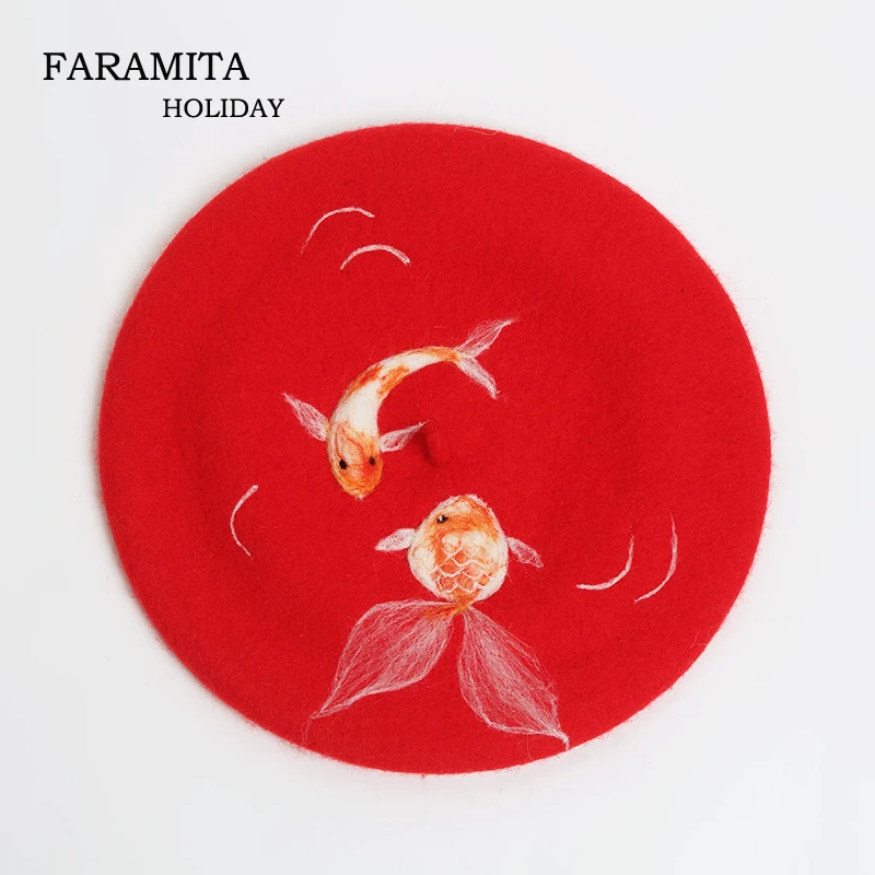 koi fish beret