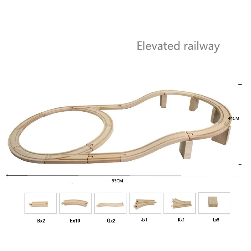 Железнодорожные дорожки аксессуары деревянные дорожки железная дорога совместима с деревянными поездами железнодорожные дорожки со всеми брендами поезда маленькие дорожки 6,5 см