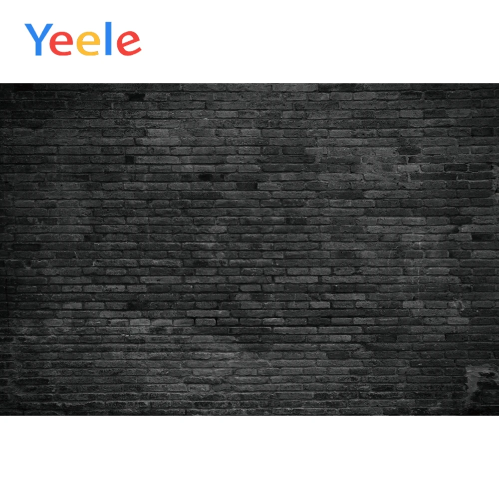 

Yeele Brick Wall Gray Black Seamless Gradient Color Scene Photography Backdrop Vinyl Props Photographic Backgrounds Photo Studio
