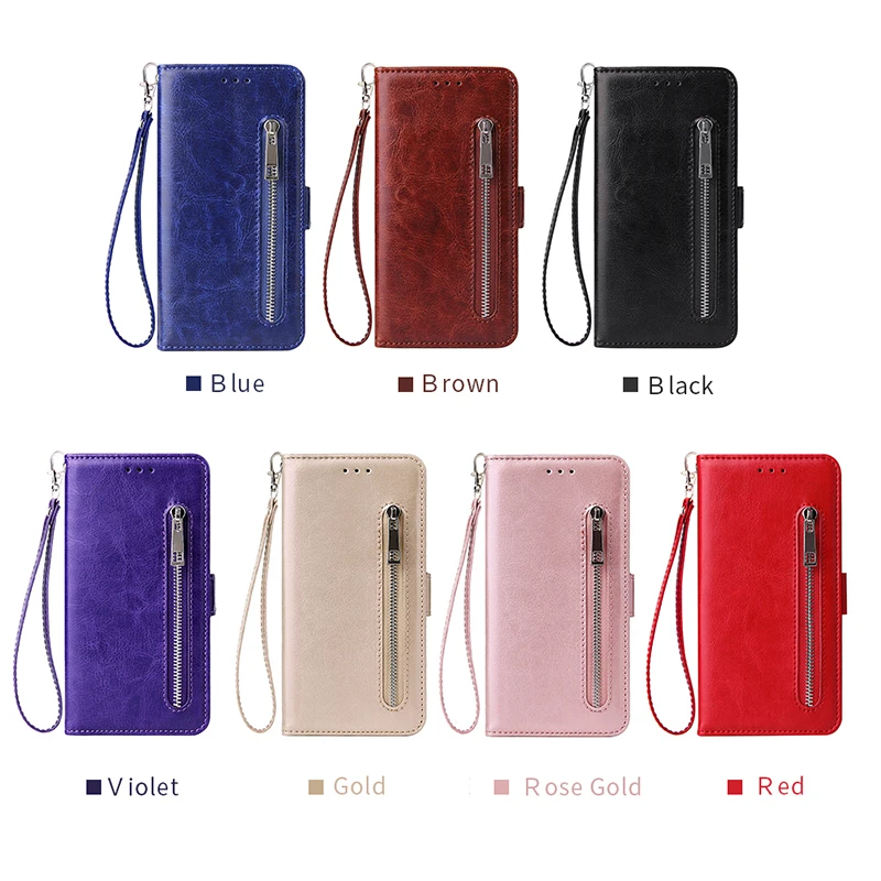 

Flip Wallet Zipper Case For Samsung A70 A50 A40 A30 A20 A10 M30 M20 M10 A6 A7 A8 A9 2019 A5 A3 2017 A6s A8s Leather Cover Coque