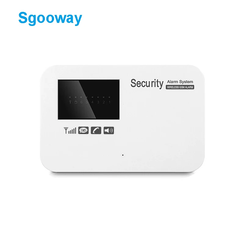 Sgooway sem Fio Sistema de Alarme em Casa Sistemas de Alarme com Pir Detector Russo Inglês Espanhol Francês Voz Segurança Alarme Gsm 8 system security