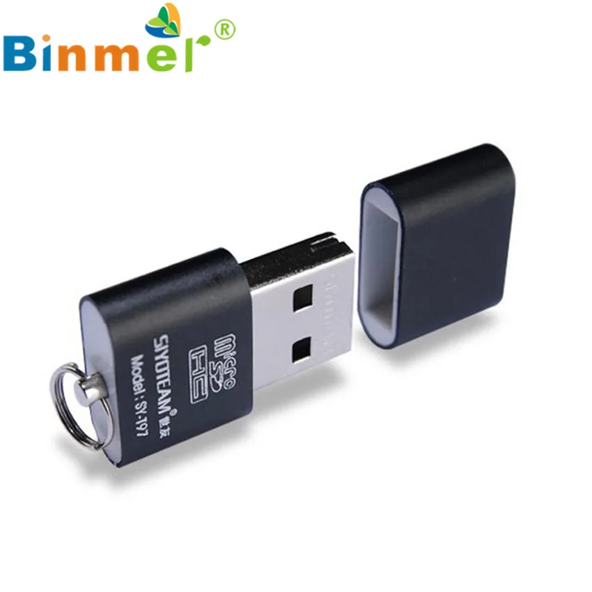 USB 2.0 Micro SD TF T-Flash чтения карт памяти адаптер fot Планшеты/телефонов Binmer черный Цвет высокое Скорость