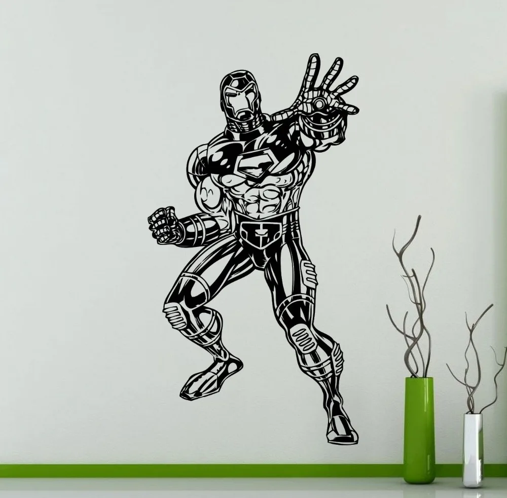 removable wallpaper walking dead man silhouette art wall stickers kids boys bedroom decor home rooms decor wall sticker w 630 in wall stickers from home