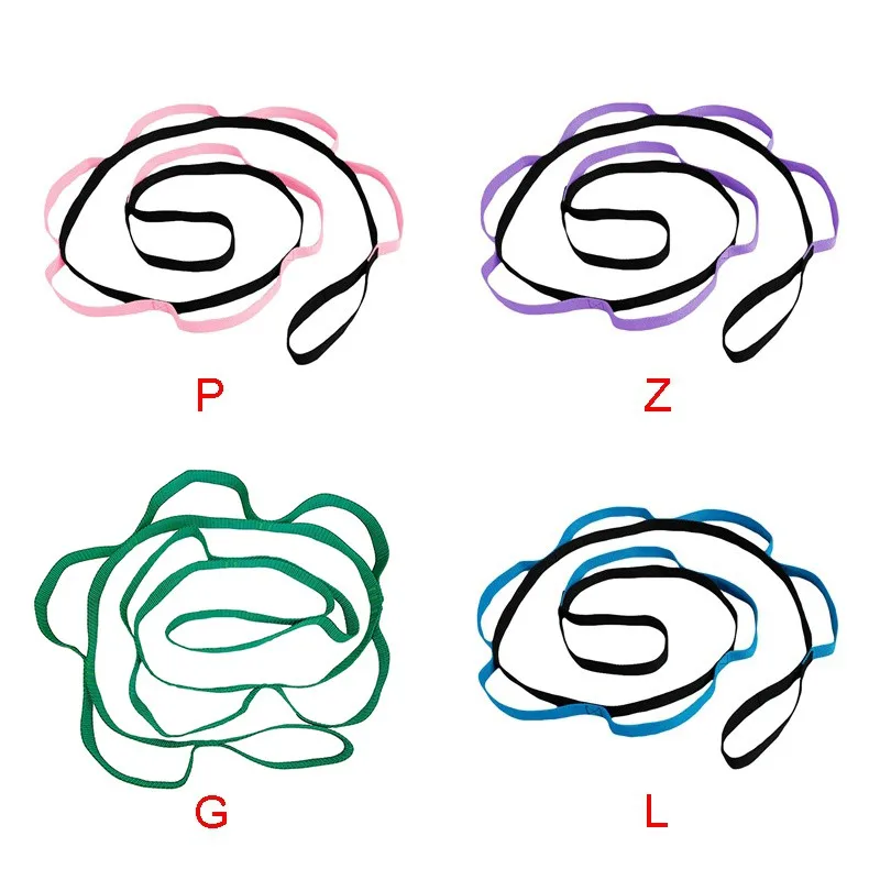 2,5 м помощь Йога стрейч прочность тянущийся ремешок гибкий ремень гибкий с 4 цветами