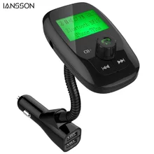 Wireless Bluetooth Car Kit FM Transmitter with Car Charger Supports Bluetooth USB TF Card AXU Music Reading