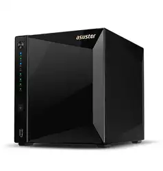 NAS сервер asustor As4004t Bahias вооруженный двухъядерный 1,6 ГГц 2 ГБ 2x4 Гб и 1x10 ГБ E 0,1 raid JBOD Sata6 ГБ USB 3,0