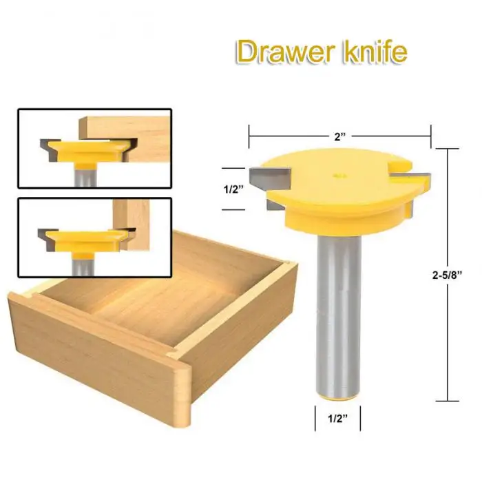 1/2 дюйма хвостовиком ящик долото резак железнодорожных стиле маршрутизатор немного прочного деревообрабатывающий инструмент CLH @ 8