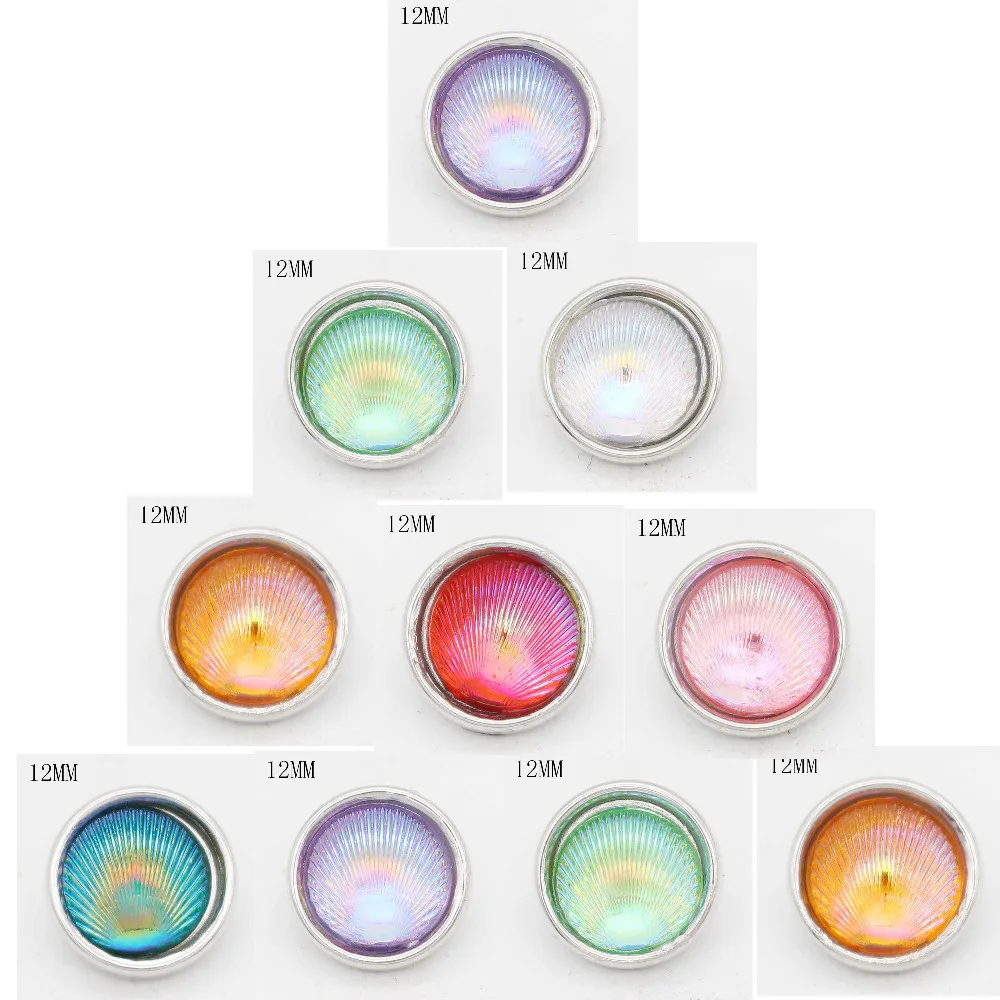 

10pcs/lot New Snap Jewelry High Quality plastic round snap button fit 12mm Snap Button Bracelet necklace DIY jewelry for women