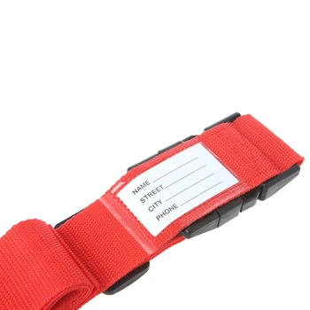 

New Adjustable Travel Luggage Password Lock Nylon Belt Strap Band Multicolor