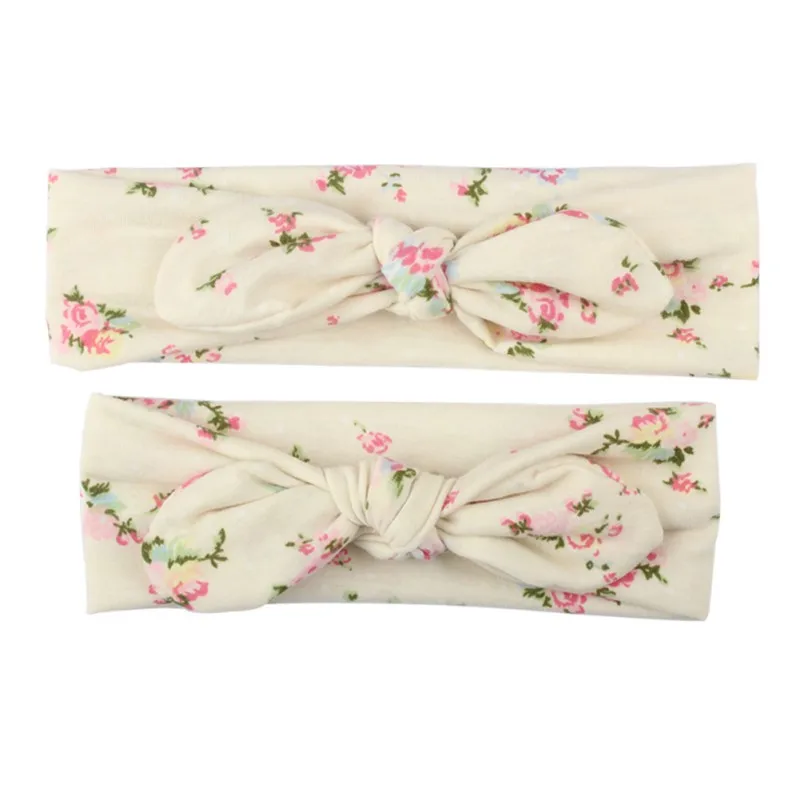 2Pcs Mama And Baby Girl Elastic Bow Knotted Turban Floral Print Hair Band Headband Headwear Solid Bowknot 2019 huismerk kopen in de aanbieding 2Pcs Mama And Baby Girl Elastic Bow Knotted Turban Floral Print Hair Band Headband Headwear Solid Bowknot 2019 huismerk kopen in de aanbieding