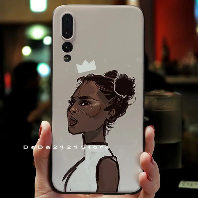 Melanin sticker Poppin Aba Queen Black Girl
