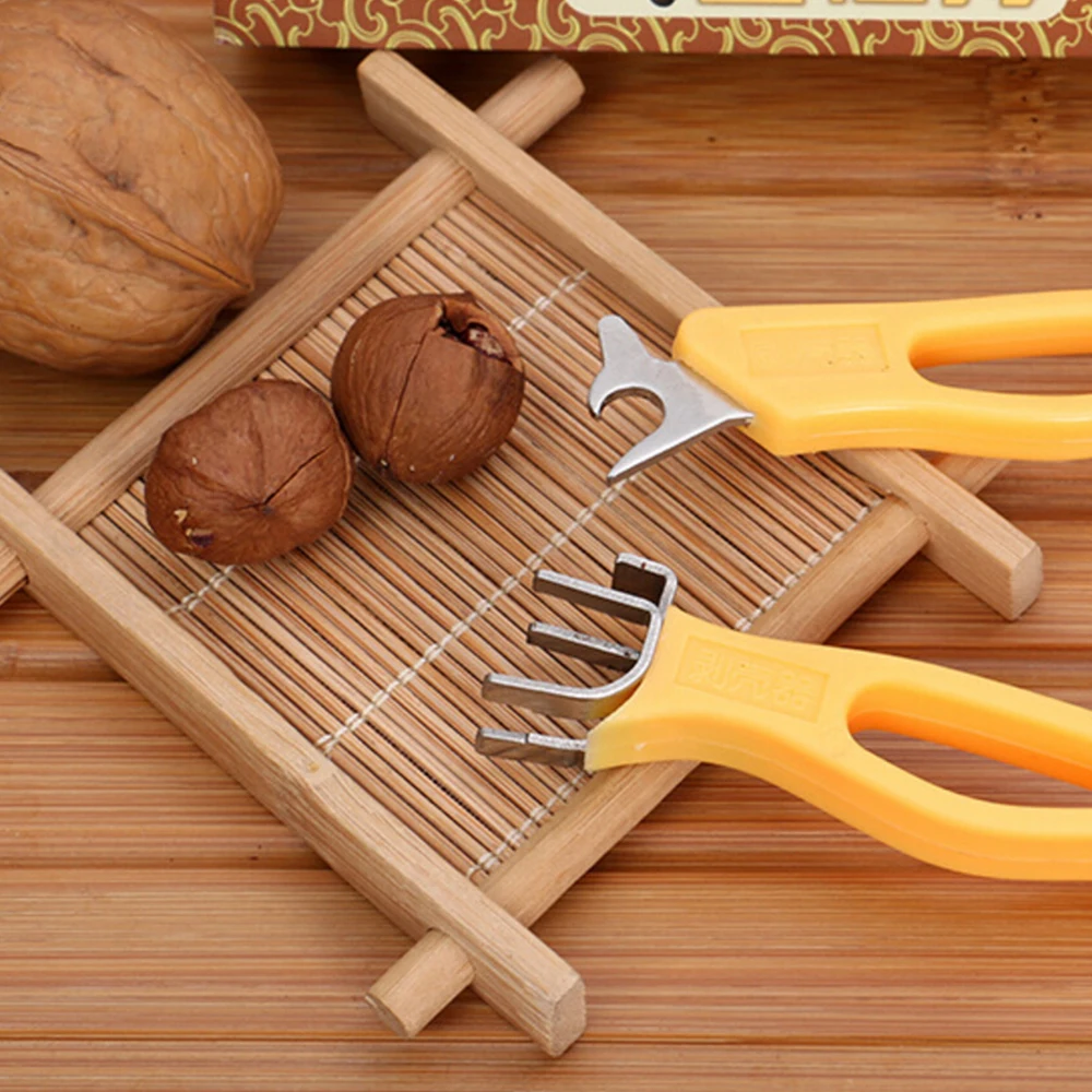 

NICEYARD 2Pcs/set Multi-Function Walnut Pliers Sheller Stainless Steel Snacks Tool Nutcracker Nut Clip Home Kitchen