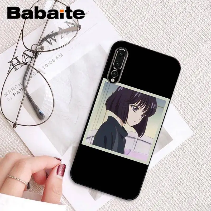 Beautiful eyes of cartoon anime girl