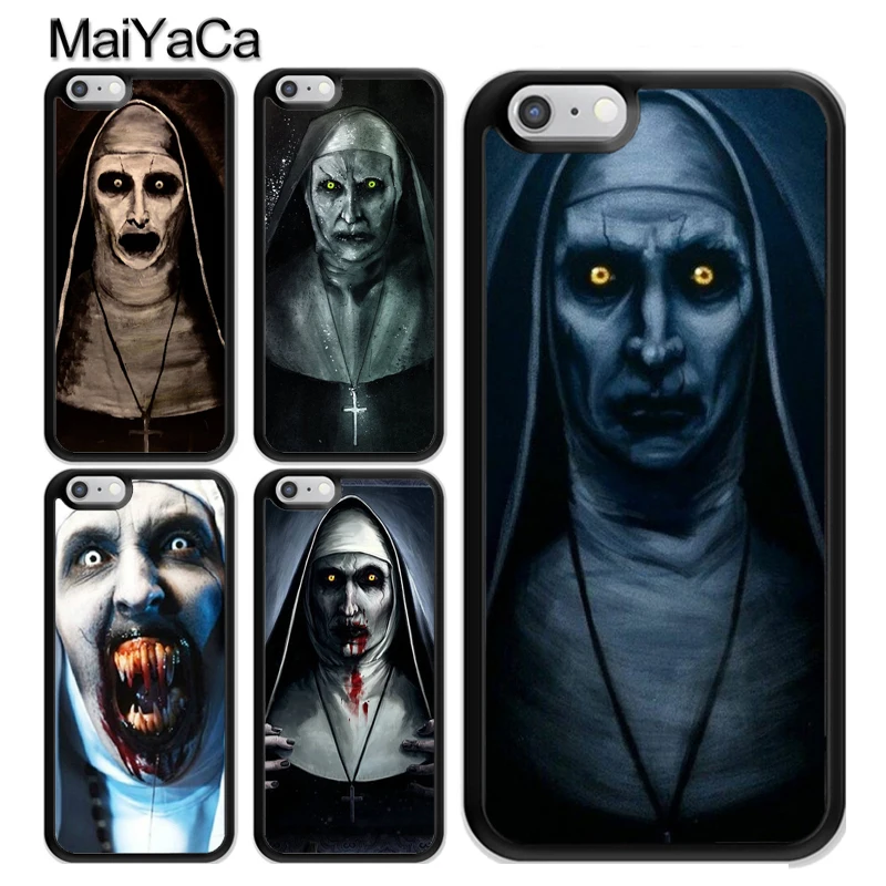 

MaiYaCa The Nun Valak Horror Phone Bag TPU Cover For iPhone 8 7 6 6S Plus 5 5S SE X XR XS MAX Back Fundas Coque
