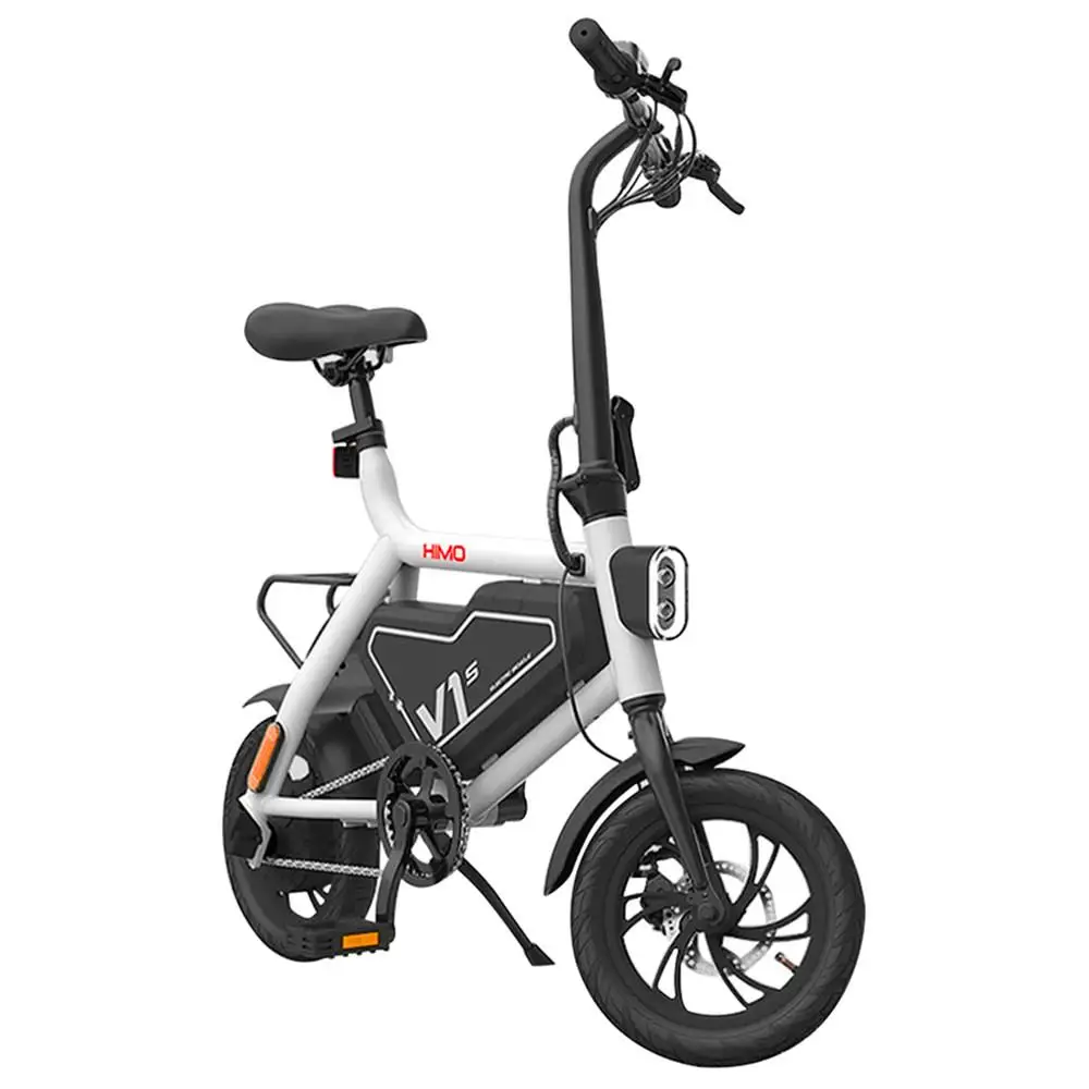 Discount Updated Version Xiaomi HIMO V1S Portable Folding Electric Bike 20km/h Smart Bicycle 7.8AH ebike Outdoor Xiaomi Electric scooter 1