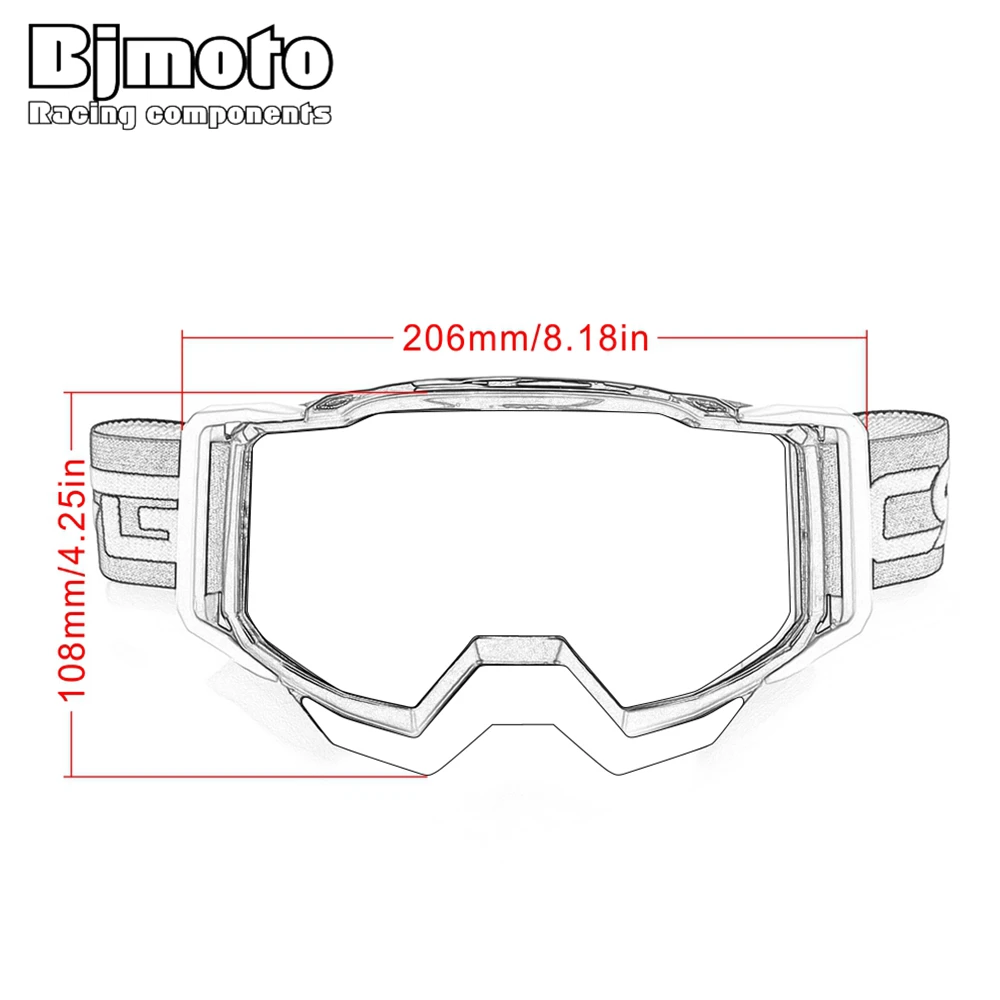 Брендовые очки для мотокросса BJMOTO катания на лыжах спортивные MX шлемы
