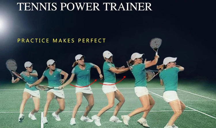 Теннисный тренировочный инструмент профессиональная практика тренер служить шары тренажер самообучения правильный наручные положения