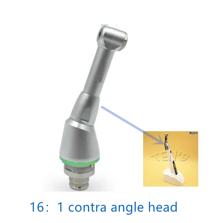 

Free shipping Dental 16:1 Reduction Contra Angle Push Head for Cordless Endodontic Endo Motor