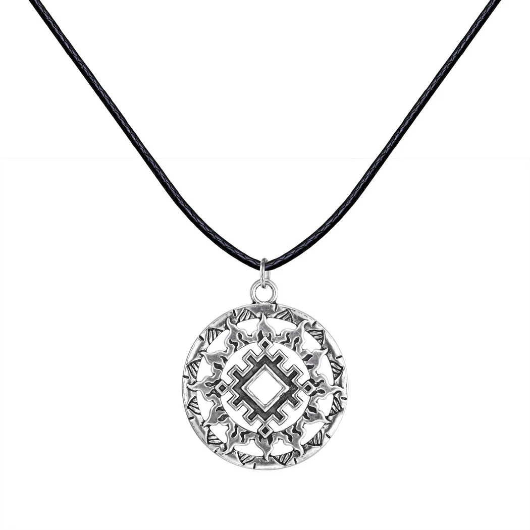 

1pcs Slavic Amulet "Lucky Burdock" Ancient Slavic Talisman Pendant Jewelry Pagan Men Necklace Norse Occult Symbol Pendant