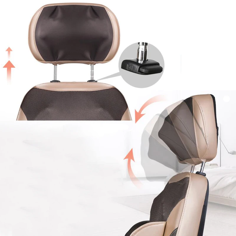 Электрический массажер для спины вибромассажное устройство для шейного отдела многофункциональная подушка для шеи домашнее массажное кресло для всего тела