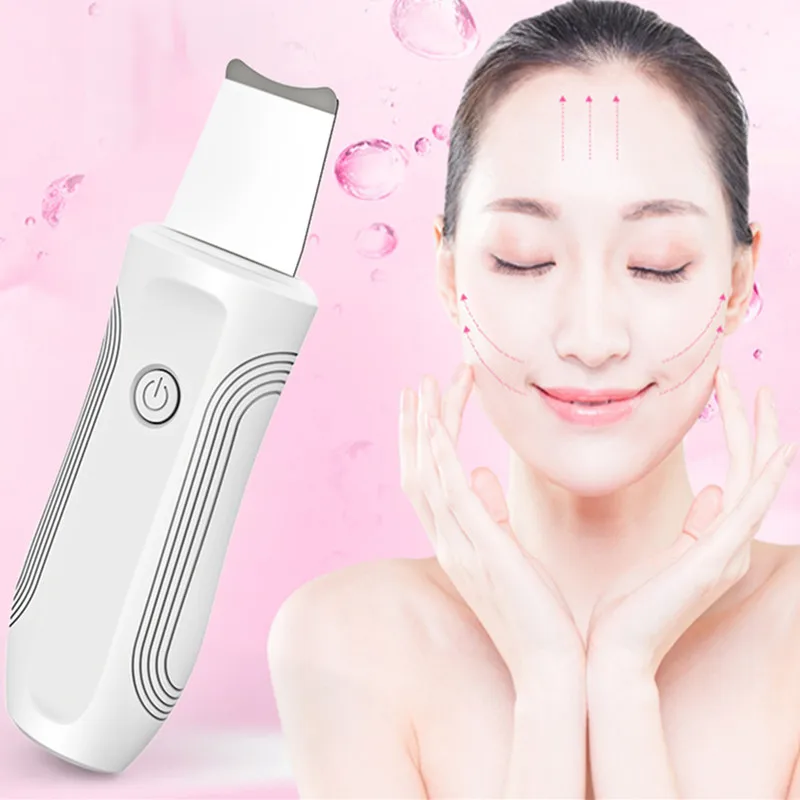 

Professional Ultrasonic Facial Skin Scrubber Ion Deep Face Cleaning Peeling Rechargeable Skin Care Device Beauty Instrument