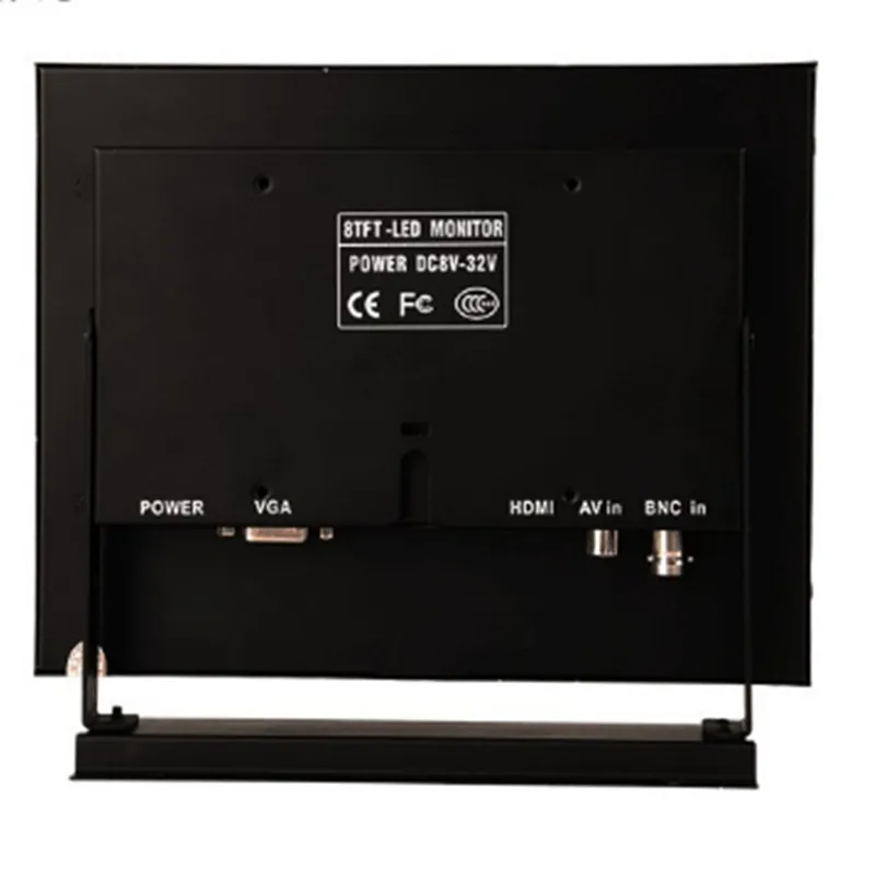 8 Inch HDMI VGA BNC AV Input TFT Monitor For CCTV Camera