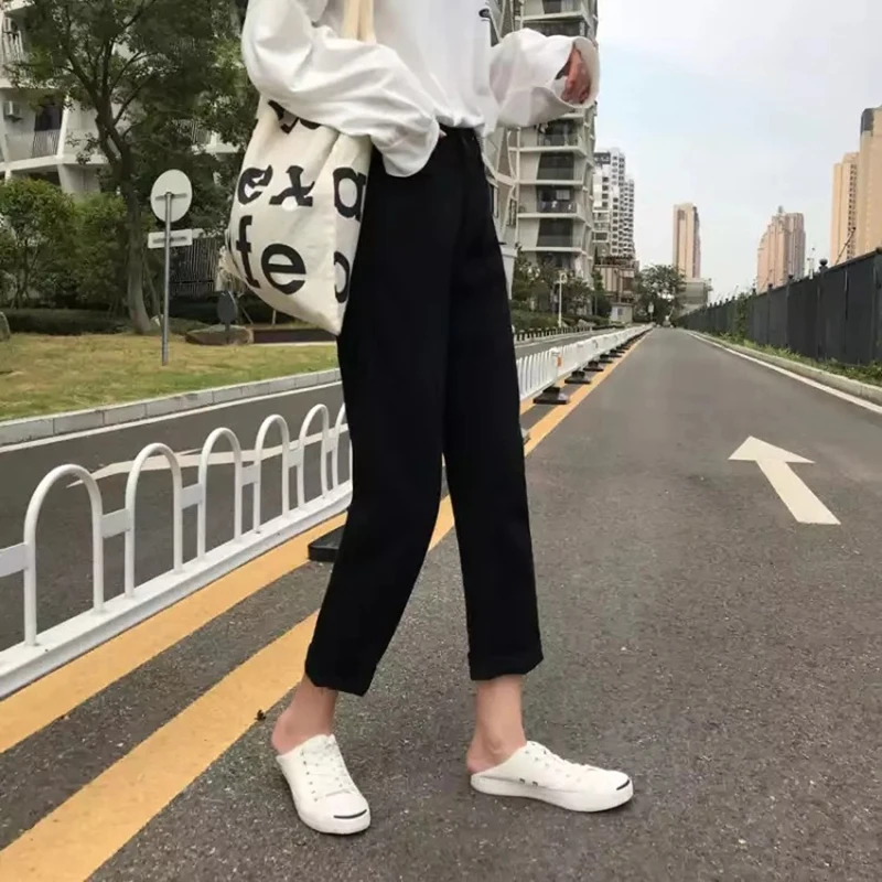 Jeans Women Spring Summer Trendy Simple Korean Style All-match Solid Hole Soft High Waist Streetwear Womens Trousers Chic Casual Jeans Women Spring Summer Trendy Simple Korean Style All-match Solid Hole Soft High Waist Streetwear Womens Trousers Chic Casual