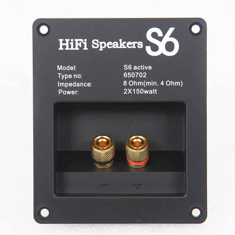 2pcs Audio Cable Connector Two Speaker Junction Panel Abs Material With