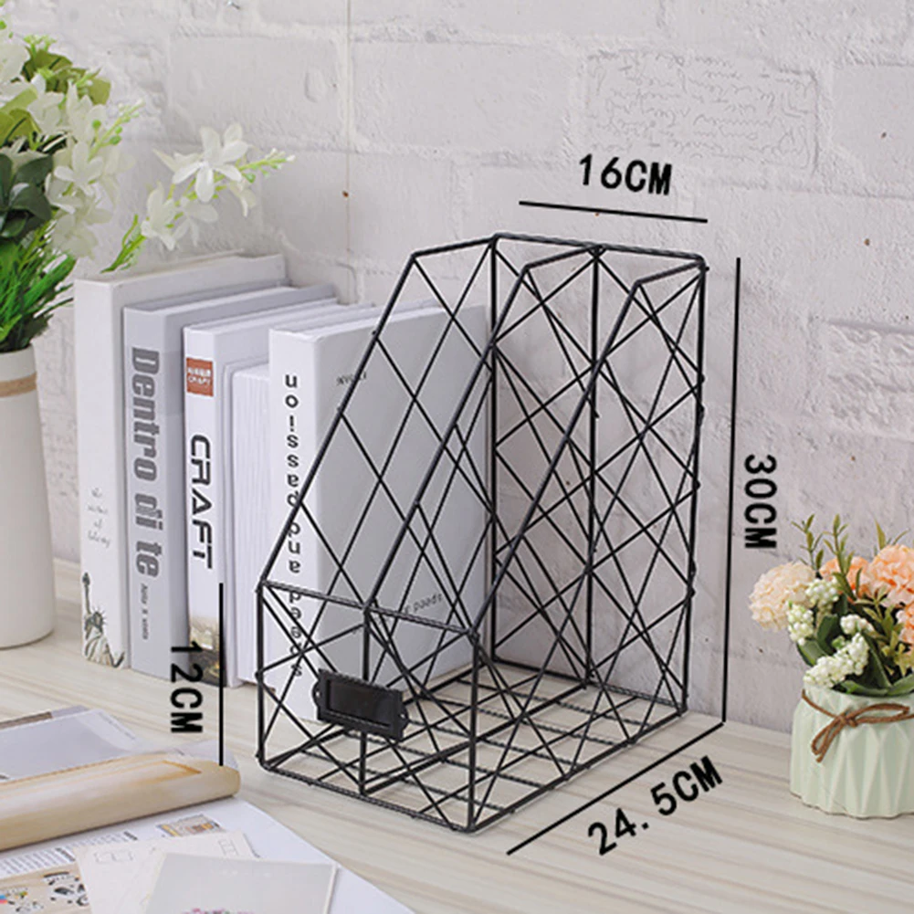 الشمال كتاب ملف حامل الحديد سطح المكتب متعددة طبقة مجلة رف التجميل تخزين رف Escritorio estantería دي هييرو forjado BDF9