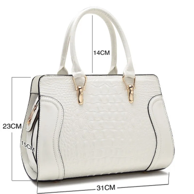 Женская сумка, женские сумки с каменным узором, женские Сумки из искусственной кожи высокого качества на молнии, женская сумочка с кристаллами, модная - Цвет: white