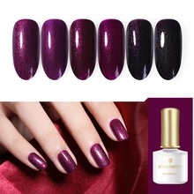 BORN PRETTY 6 мл Гель-лак для ногтей фиолетовая серия ногтей Блестящий мерцающий блеск для украшения ногтей впитывающий Гель-лак для ногтей