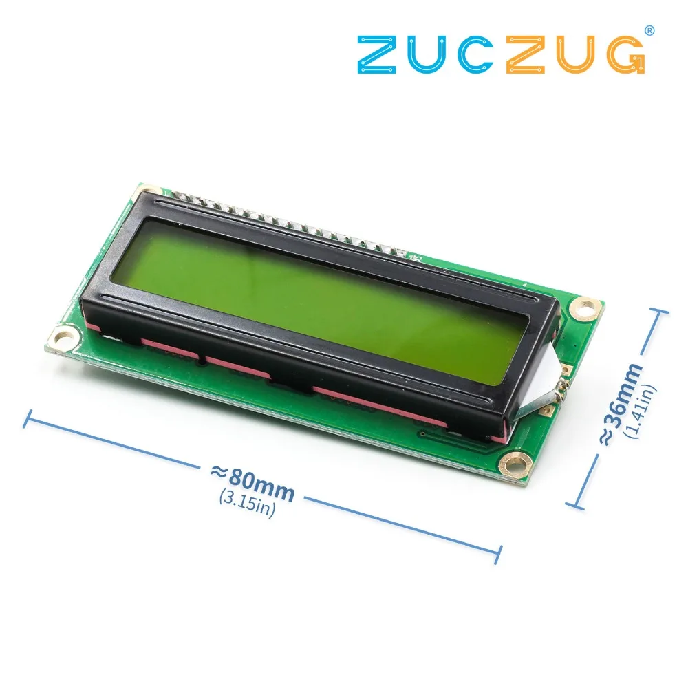 ЖК дисплей 1602 экран HD44780 персонаж желтый черный свет TFT 16X2 модуль DC 5V|Интегральные