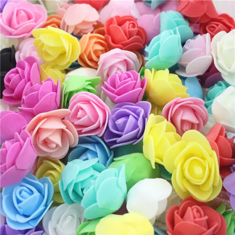

50 pcs / lot Bubble Creative Pectoral Flower Head Wreath Pink Flower Bouquet Wedding Dress Materials Decorative Wreaths Optiona