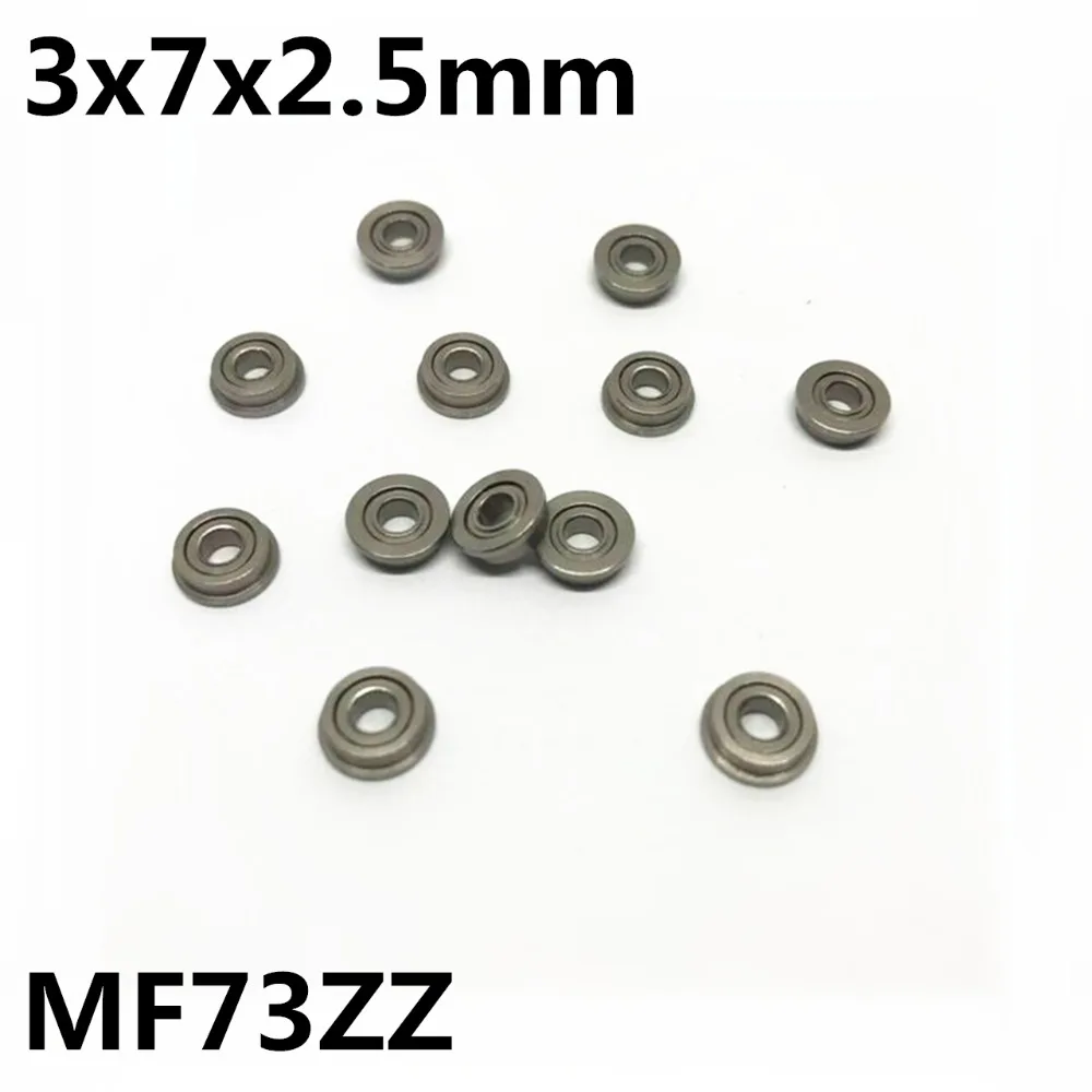 Rolamentos de Flange Mf73 3x7x2.5 mm 50 Peças de Rolamentos de Esferas Sulco Profundo Alta Qualidade