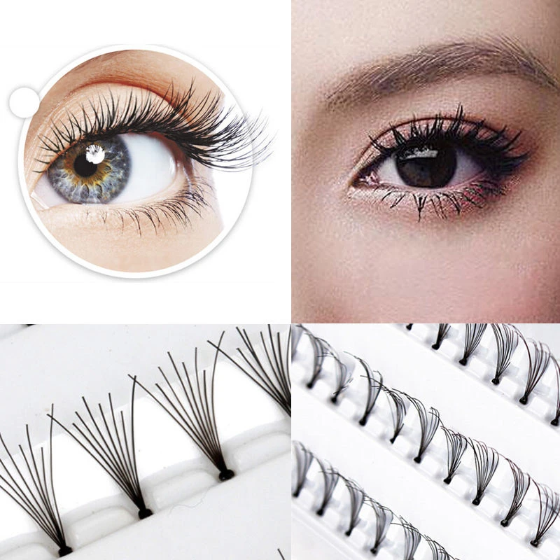 Cluster Extension Tray Makeup Natural 60 Individual False Eyelash