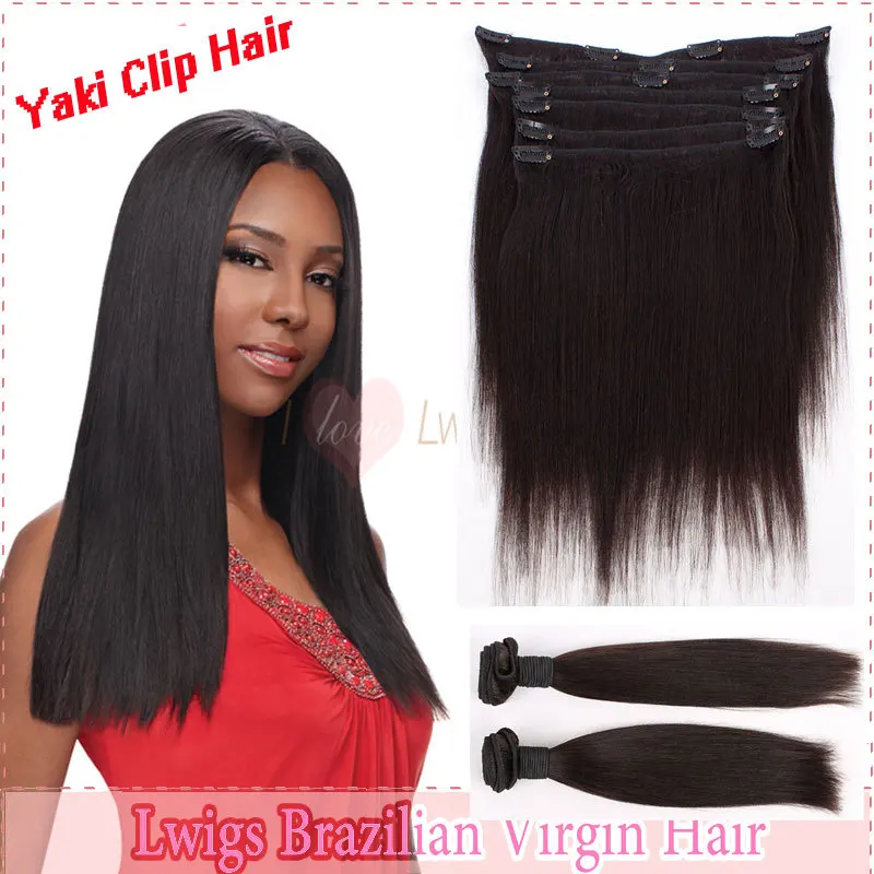 yaki clip in hair extensions human hair