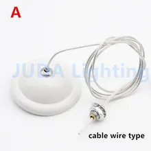 Гладить металлический потолок роза с стальной трос провода шнура набор потолка навес Цоколь для светодио дный light tube кулон лампы Фурнитура