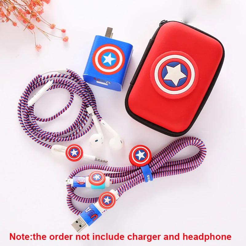 

Cartoon USB Cable Protector Earphone Case Spiral Cord Protector for Huawei Mate 9/Mate 9 Plus/P10/P10 Plus Charger HW-050450C00