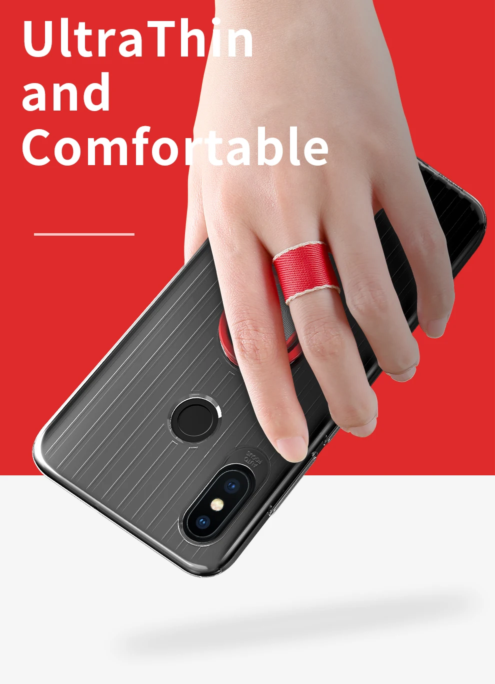 Mi 8 SE Case For Xiaomi 8SE X-Level Finger Ring Stand Holder Phone Soft Clear Suitcase Cover | Мобильные телефоны и