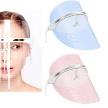 Лучшая маска для светолечения 3 цвета светодиодный свет красота инструмент лицевой спа лечение анти-против старения маска для лица против прыщей красоты