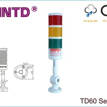 HNTD 60 раз тип 24 В часто яркий 3 цвета с зуммером светодиодный индикатор CNC машина инструмент Предупреждение лампа