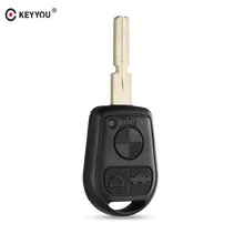 KEYYOU 3 Button Uncut Lama Chiave Dell'automobile Sostituzione Caso Chiave A Distanza Borsette per BMW E31 E32 E34 E36 E38 E39 e46 Z3 Fob Uncut caso chiave