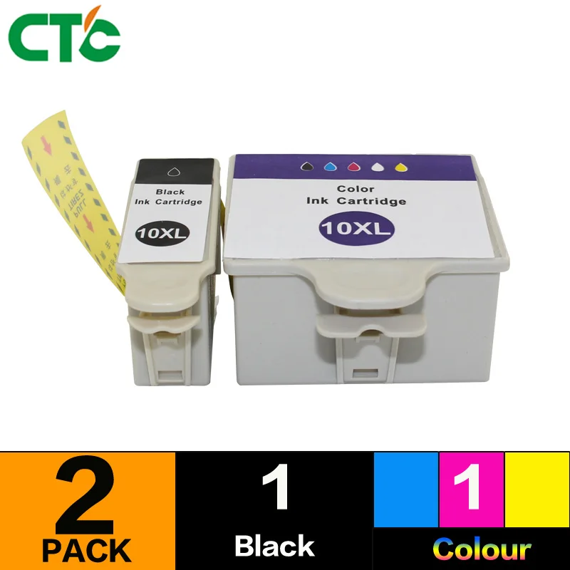 

1set Compitalbe for Kodak 10BK 10C Ink Cartridge For Kodak ESP 3/5/7/9/3250/3200/5200/5210/5250/6150/7200/7250/9250 Printer