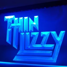 LF210-тонкая светодиодная неоновая вывеска Lizzy John Sykes для домашнего декора